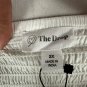 The Drop Womens Annie Top 2X White Smocked Back Puff Sleeves Elastic Cotton