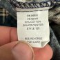 Haband Mens Large Plaid Long Sleeve Button-Down Shirt