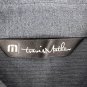 Travis Mathew Mens Polo Shirt Size Large Gray With Pink & White Stripes