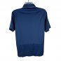 Retro Idletime Mens Navy Blue Short Sleeve Button-Up Shirt Size L