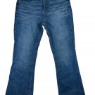 LOFT Outlet Womens High Rise Flare Crop Jeans Size 10 Medium Wash Denim Raw Hem