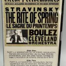 Stravinsky The Rite Of Spring Boulez Cleveland Orchestra Cassette Tape 1980 USA