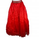 Elegant Red Beaded Waist Prom Skirt Moon Light Size 2 Pleated Tulle Underskirt Elegant Red Beaded Waist Prom Skirt Moon Light Size 2 Pleated Tulle Underskirt