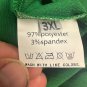 V-Neck Green Blouse Women’s 3XL Polyester/Spandex Long Sleeve Ruffled Cuff China