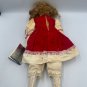 Heritage Mint Porcelain Doll Red Velvet & Lace Outfit Collectible 16" Display