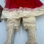 Heritage Mint Porcelain Doll Red Velvet & Lace Outfit Collectible 16" Display