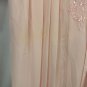 Pink Lace & Sequin Long Dress With Sheer Sleeves Polyester Size 16