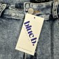 Blue B Collection Womens Large Light Blue Fringe Hem Denim Jeans