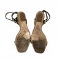 Antonio Melani Womens Leopard Print Cork Wedge Sandals Size 8M Leather Sole