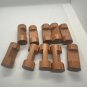 Set Of 8 Wooden Lincoln Logs Replacement Parts