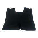 JM Collection Womens Black Pull-On Pants Size M Gold Button Detail Stretchy Fit