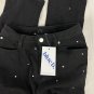 Blue b. Collection Womens Black Rhinestone Studded Jeans Size S