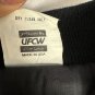 Union Line St. Louis Ford Assembly Logo Varsity Jacket Black Wool Leather Size S