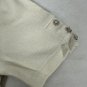 Zara Womens Beige Knit Top With Puff Sleeves & Embellished Button Details Size S