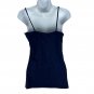 No Boundaries Womens L/G Navy Camisole Tank Top 95% Cotton & 5% Spandex