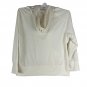 Olivia Warren Womens XL White Hoodie Lightweight Full-Zip Hooded Jacket