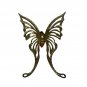 3-Piece Gold Butterfly Wall Art Sculptures With Wooden Centers