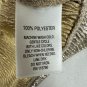 JM Collection Womenâs Metallic Open-Front Cardigan 1X Gold Textured Long Sleeve