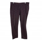 Tommy Hilfiger Womens Patterned Pants Size 8 Red & Blue Cotton/Elastane Blend Tommy Hilfiger Womens Patterned Pants Size 8 Red & Blue Cotton/Elastane Blend