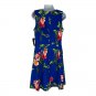 Jessica Howard Womens Floral-Print Fit & Flare Dress Size 8 Blue