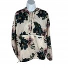 Floral Print Thread & Supply Hooded Pullover Jacket Medium Polyester Womens Floral Print Thread & Supply Hooded Pullover Jacket Medium Polyester Womens
