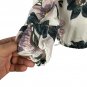 Floral Print Thread & Supply Hooded Pullover Jacket Medium Polyester Womens