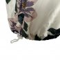 Floral Print Thread & Supply Hooded Pullover Jacket Medium Polyester Womens