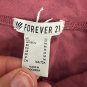 Forever 21 High Waisted Maroon Leggings Womens Size M Stretch Comfortable Fabric