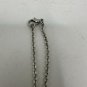 Heart Key Pendant Necklace With Rhinestones & Lobster Clasp On Silver-Tone Chain