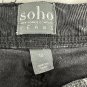 Soho New York & Company Womens Black Corduroy Skinny Jeans Size 10 Cotton Blend