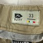 Rusty Mens Khaki Chino Pants Size 33 Cotton/Spandex