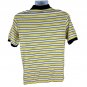 Oakton Ltd. Mens Yellow & Black Striped Polo Shirt Size L