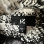 IZ Byer Womens XL Plaid Peacoat Black White Belted Faux Fur Hooded Winter Jacket