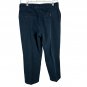 Dockers Mens Pleated Chino Pants No Wrinkles Relaxed Fit W34 L29 Navy Blue