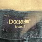 Dockers Mens Pleated Chino Pants No Wrinkles Relaxed Fit W34 L29 Navy Blue