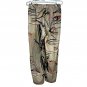 Abstract Art Print Elastic Waist Pants Size Medium Beige Multicolor