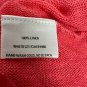 Eileen Fisher Petite Womens Coral Pink 100% Linen Lightweight Long Sleeve Top PL