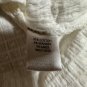 Christopher & Banks Womens Button-Up Short Sleeve Blouse Size Large White Textur