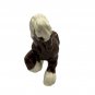 Vintage Ceramic Brown & Ivory Horse Figurine Glossy Finish Home Decor