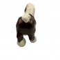 Vintage Ceramic Brown & Ivory Horse Figurine Glossy Finish Home Decor