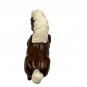 Vintage Ceramic Brown & Ivory Horse Figurine Glossy Finish Home Decor