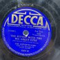 Decca Records Sophisticates Louisiana Purchase/The Kitten 78 RPM Fox Trots Vocal