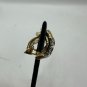 Vintage Two-Tone Gold & Silver Clip-On Earrings With Textured Design