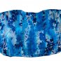 Jennifer Lopez Womens Blue Floral Sheer Blouse XL Relaxed Fit Lightweight Flow