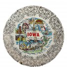 Vintage Iowa Souvenir Plate American Ironstone Collectible Décor 9" Wall Display Vintage Iowa Souvenir Plate American Ironstone Collectible Décor 9" Wall Display