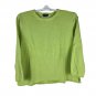 Eddie Bauer Women's Long Sleeve Green Cotton Sweater Size L