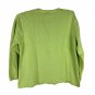 Eddie Bauer Women's Long Sleeve Green Cotton Sweater Size L