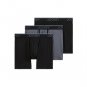 Jockey Mens Boxer Briefs Microfiber Stretch Pouch L 6" Inseam 3-Pack Black/Grey