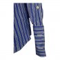 Brooks Brothers Slim Fit Mens Button-Up Shirt 16.5x35 Blue Striped Egyptian