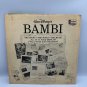Walt Disneys Bambi LP Record 1960 Disneyland ST-3903 12" 33â…“ RPM Vinyl Childrens